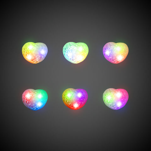 LED Jelly Heart Rings Retail Display