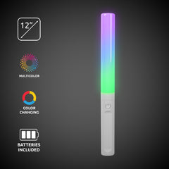 LED 12" Wand with White Handle