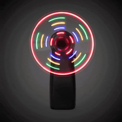 Black LED Fan