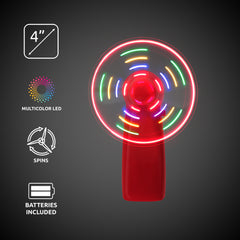 Red LED Fan