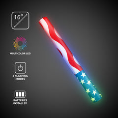 LED American Flag Foam Lumiton