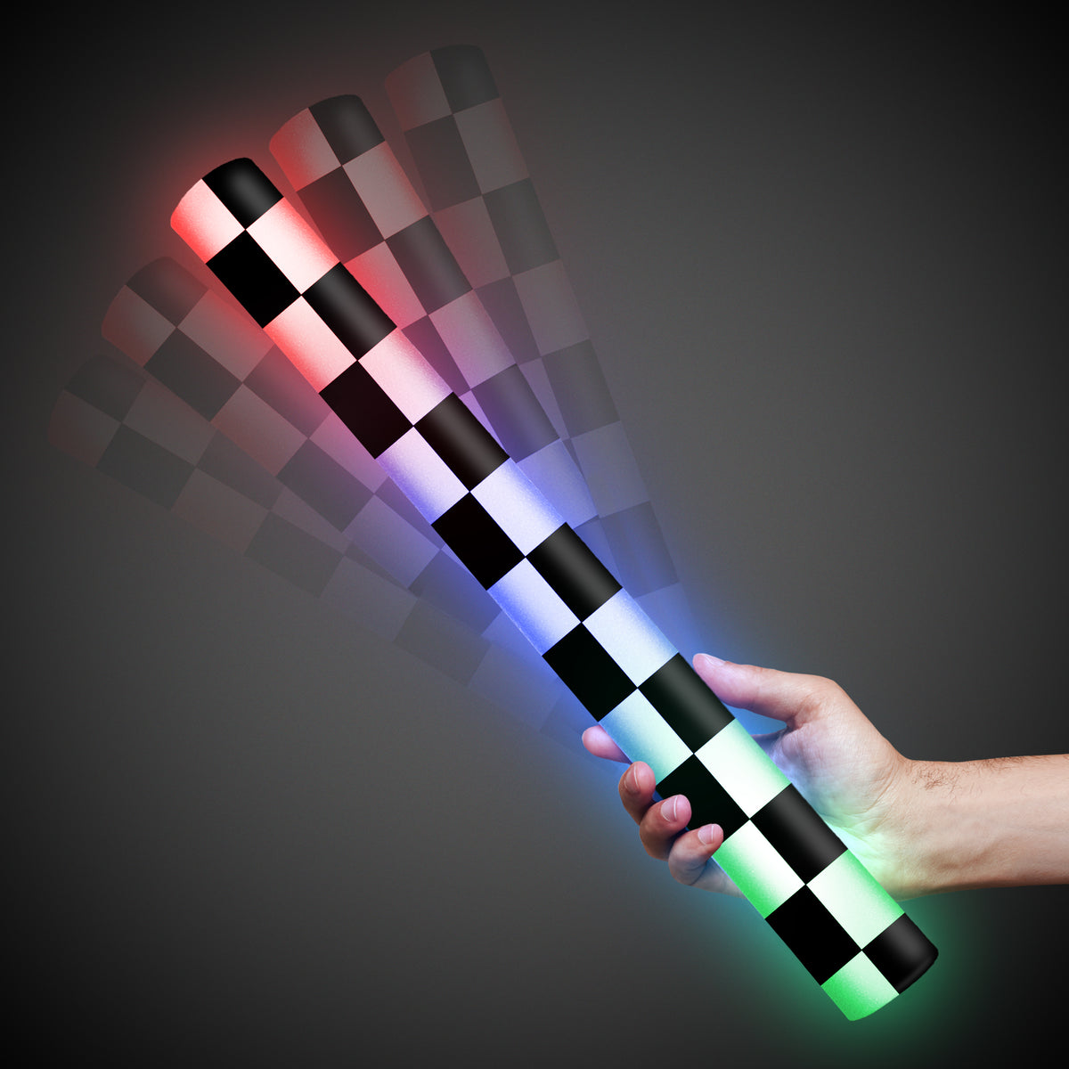 LED Checkered Flag Foam Lumiton