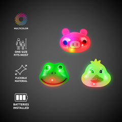 LED Jelly Animal Rings