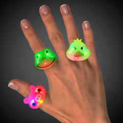 LED Jelly Animal Rings
