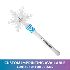 LED Snowflake Wand with Light-Up Handle