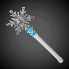 LED Snowflake Wand with Light-Up Handle