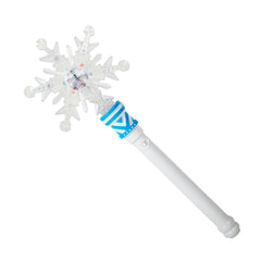 LED Snowflake Wand with Light-Up Handle
