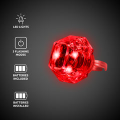 LED Red Diamond Ring