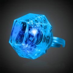 LED Blue Diamond Ring