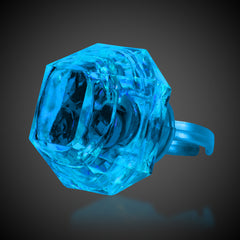 LED Blue Diamond Ring