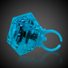 LED Blue Diamond Ring