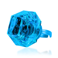 LED Blue Diamond Ring
