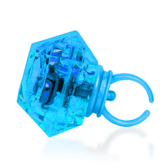 LED Blue Diamond Ring