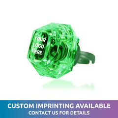 LED Green Diamond Ring