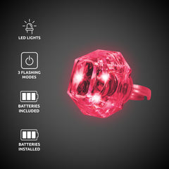 LED Pink Diamond Ring