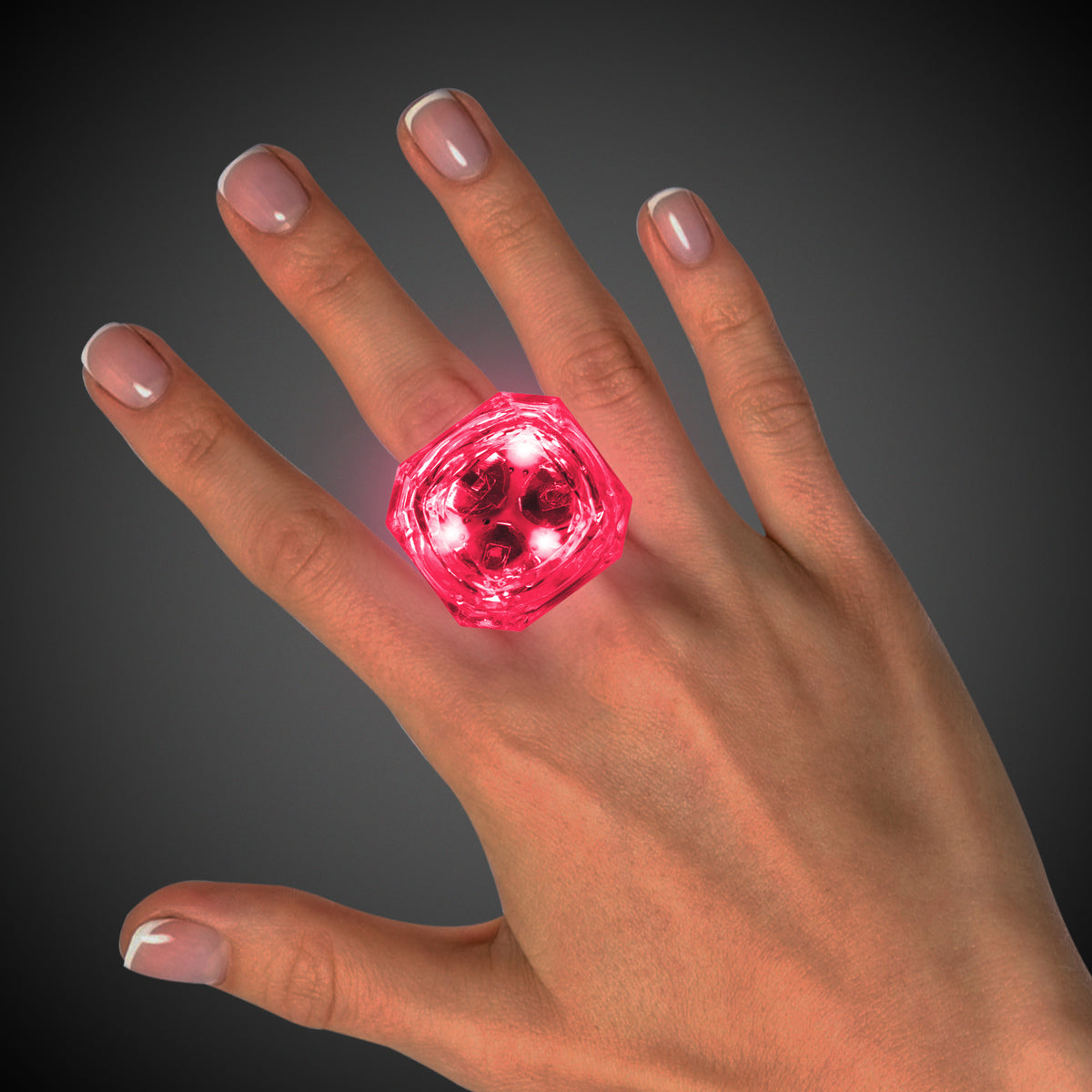 LED Pink Diamond Ring