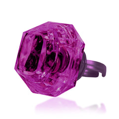 LED Purple Diamond Ring