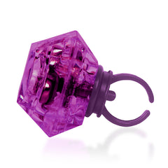LED Purple Diamond Ring