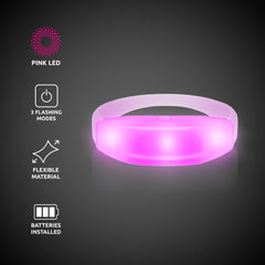 LED Pink Stretchy Bangle Bracelet