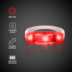 LED Red Stretchy Bangle Bracelet