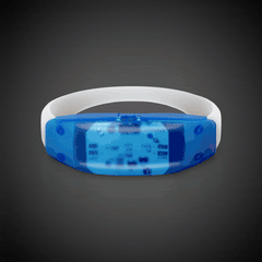 LED Blue Stretchy Bangle Bracelet