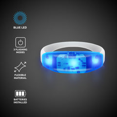 LED Blue Stretchy Bangle Bracelet