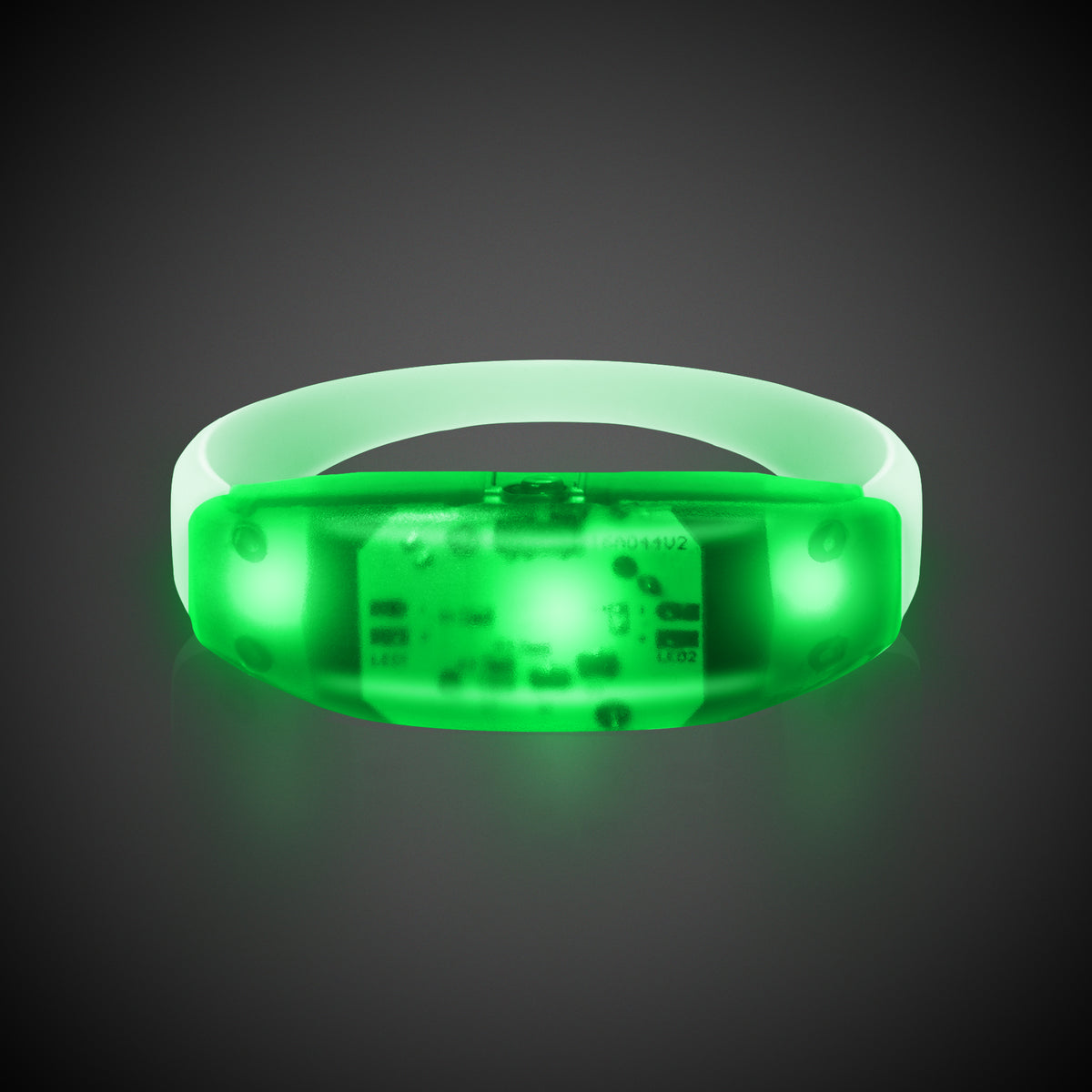 LED Green Stretchy Bangle Bracelet