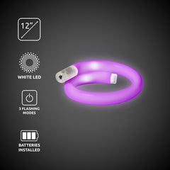 Purple LED Tube Bracelet