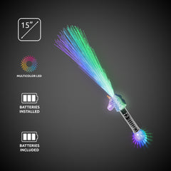 LED Unicorn Fiber Optic Wand