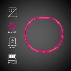 Pink LED 27" Necklace