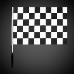 LED Checkered 12" x 18" Flag