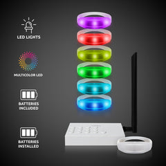 RF LED Concert Bracelets Kit for 20