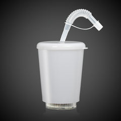 LED 12 oz. Cup with Lid & Straw