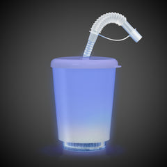 LED 12 oz. Cup with Lid & Straw