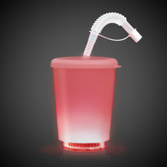 LED 12 oz. Cup with Lid & Straw