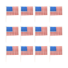 American 12"x18" Cloth Flags