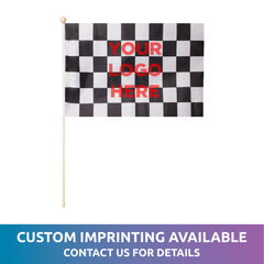 Checkered 12"x18" Cloth Flags
