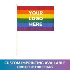 Rainbow Pride 12"x18" Cloth Flags