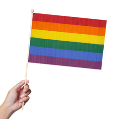 Rainbow Pride 12"x18" Cloth Flags