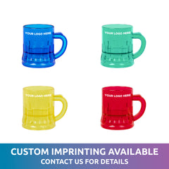 Assorted Color Mini Mug Shot Glasses