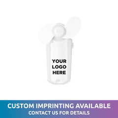 White Handheld Mini 3 3/4" Fan