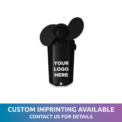 Black Handheld Mini 3 3/4" Fan