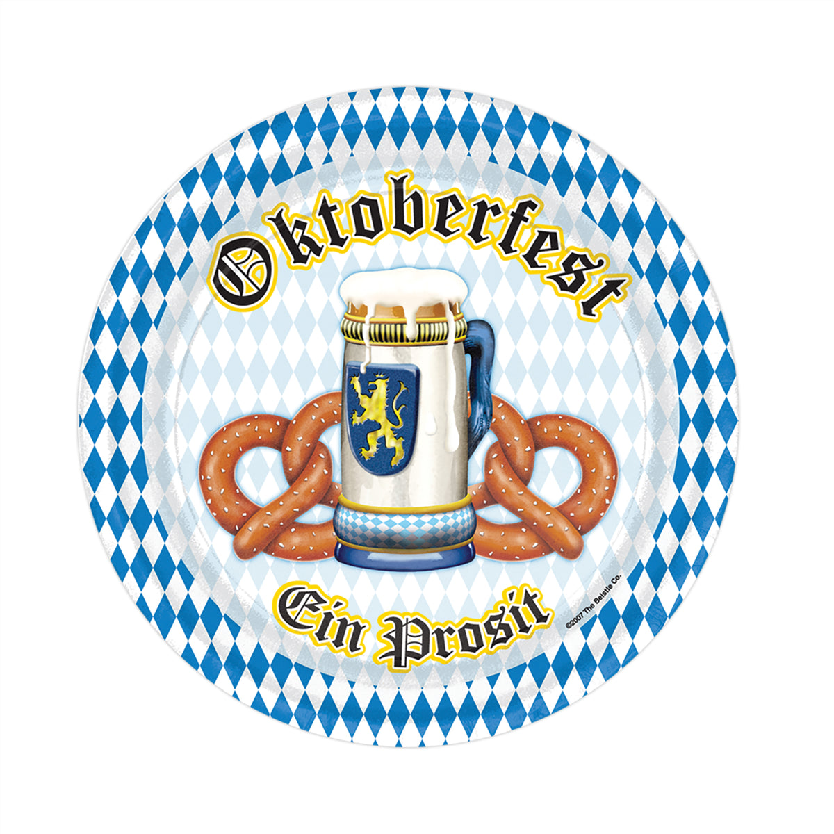 Oktoberfest Pretzels 9" Plates