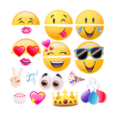 Emojicon Photo Booth Prop Kit