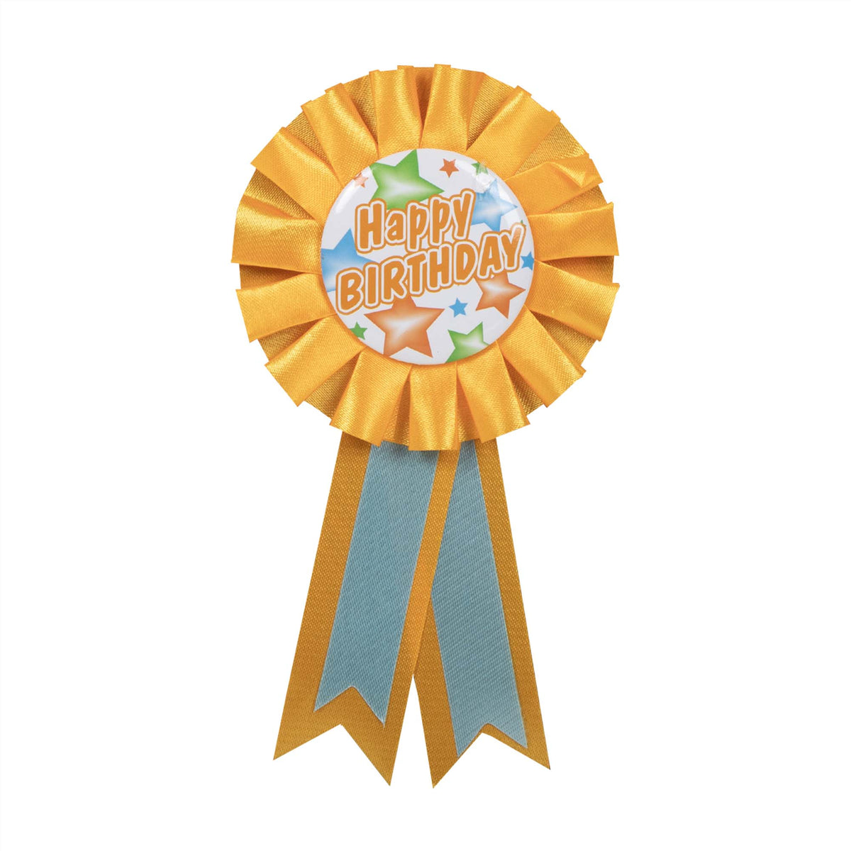 Happy Birthday Ribbon Pin Badge