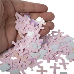 Pink Cross Confetti