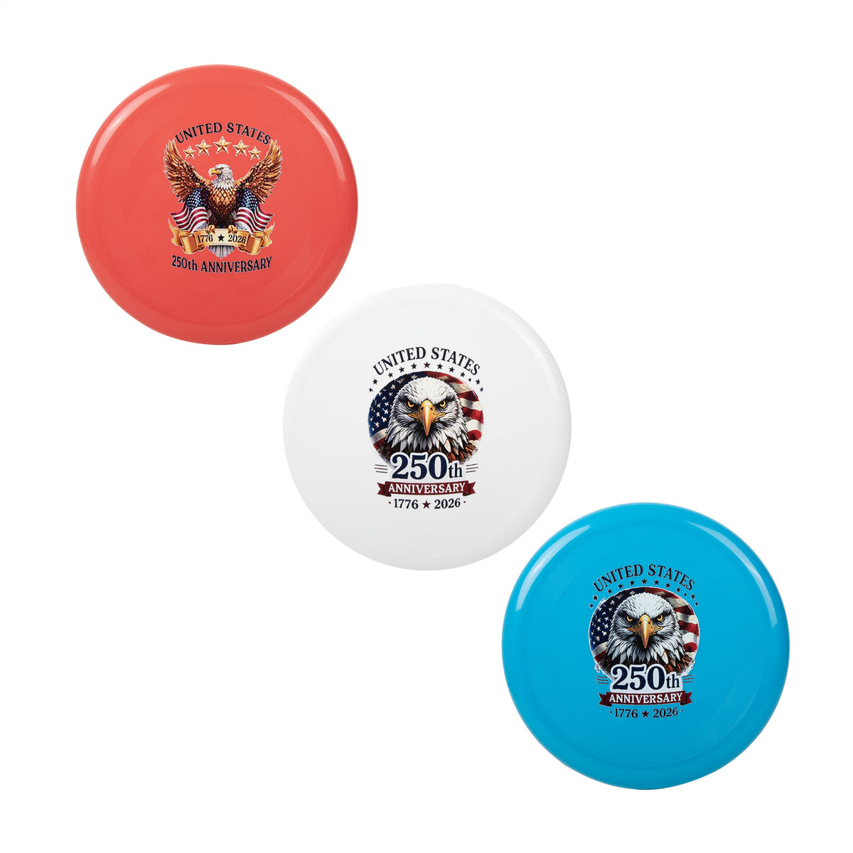 250th Anniversary Patriotic 10" Flying Discs