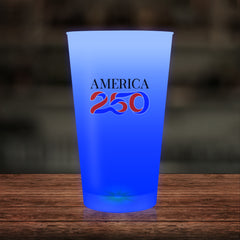 America 250 Blue LED 16 oz. Cup