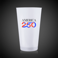 America 250 Blue LED 16 oz. Cup