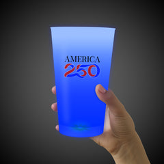 America 250 Blue LED 16 oz. Cup